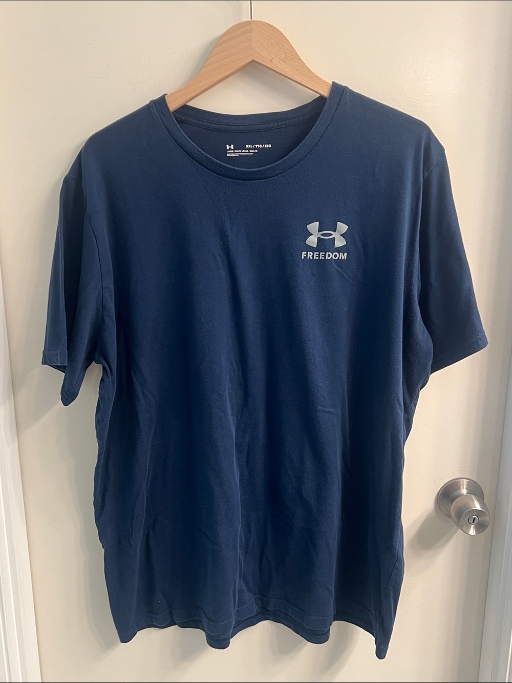 Under Armour Navy 'Freedom' Short Sleeve Tee